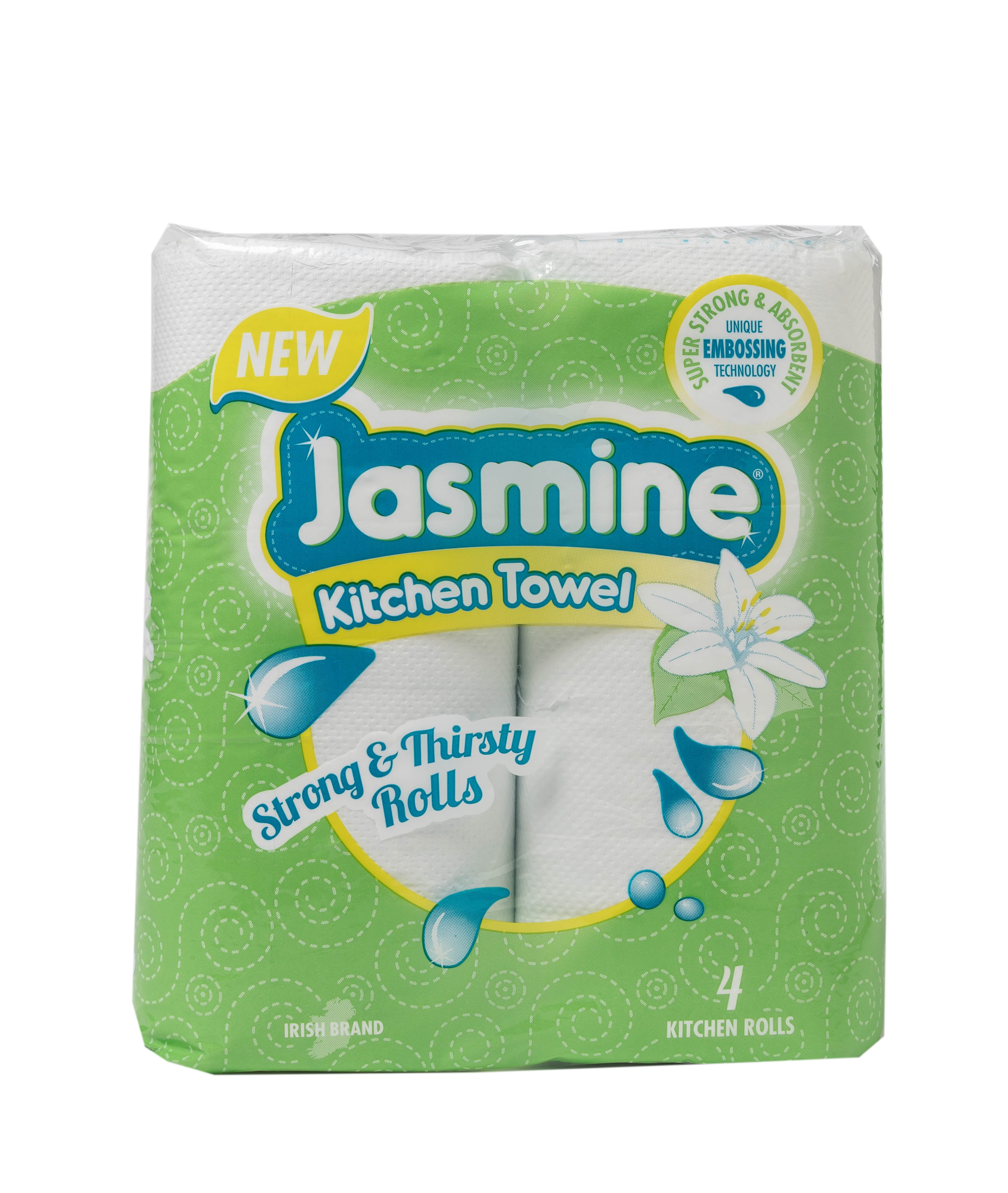 Jasmine Kitchen Towel 4 Pk 6 X 4Pk